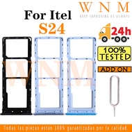 For Itel S24 Sim Tray Card Slot Holder Card Holder Reader SD Slot Adapter Replacement Part