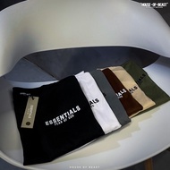 ESSENTIALS  SIDE FG SHIRT MINIMALIST KOREAN STREETWEAR HYPEBEAST OVERSIZE TSHIRT HOB