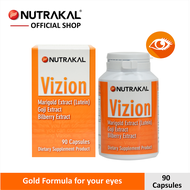NUTRAKAL Vizion 90 capsules อาหารเสริมสูตรครบถ้วนบำรุงสุขภาพตา