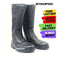 RIDE BOOT KASUT TRAFIK 15 inch traffic trafik  bikers motor  kawad tactical boot gd johnson wellington helmet SPIKE BOOT