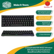 COOLER MASTER SK622 Wireless 60% Mechanical Keyboard - Red/Blue/Brown Switches