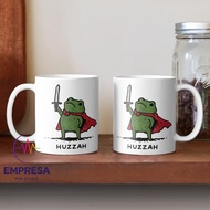Huzzah Frog With Sword Ceramic Coffee Mug Grift Hampers Collections