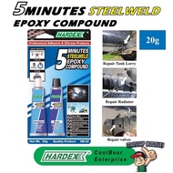 [CBe] Gam 2Tan 5minit Gam Campur Hardex 20g Enjin Retak Paip Besi Aluminium Boleh Gune