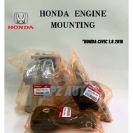 100% ORIGINAL HONDA CIVIC ENGINE MOUNTING  CIVIC FC TEA 1.8CC 2016-2021 ENGINE MOUNTING SET