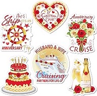 Geiserailie 5 Pcs Cruise Door Magnets Funny Cruise Ship Door Magnets Magnetic Cruise Door Decoration