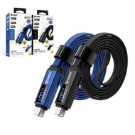XPOWER - 【黑色】3X1D 3合1 100W PD 鋁合金高速傳輸充電線
