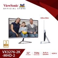 VX3276-2K-mhd-2 - ViewSonic 32" 2K QHD HDR10 75Hz Frameless Entertainment IPS Monitor