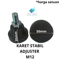 Rubber stabilizer adjuster M12/ table leg rubber chair leg/ bench rubber rack leg