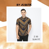 CODE Z 50 - BAJU KEMEJA BATIK LELAKI LENGAN PENDEK SLIM FIT PREMIUM QUALITY