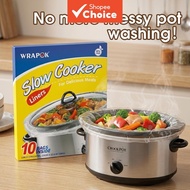 Easy Cleanup！slow Cooker Liners Kitchen Disposable Cooking Bags BPA Free For Oval Or Round Pot, Larg