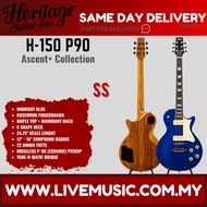 Heritage Ascent+ Collection H-150 P90 Electric Guitar, Midnight Blue
