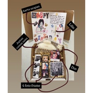 CUSTOM GIFT BOX – Name Clip + 4 Frame Foto + Greeting Card