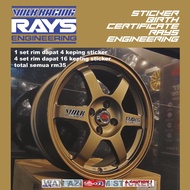 Rays birth letter Sticker