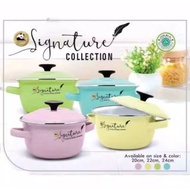 Maspion Signature Enamel Pot 20cm 22cm 24cm Medicine Cooking Pot/