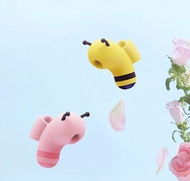 可愛小蜜蜂 5頻吸吮 手指按摩器-黃 情趣用品按摩棒手指震動吸吮