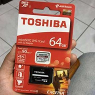 Toshiba 64g記憶卡 全新 micro SDXC C10 U3附SD轉接卡