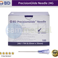 BD Needle 24G x 1 @100 pcs