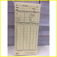 ♚ ◰ ∇ Time card / DTR for employee