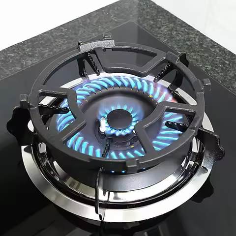 Cooktop Range Pan Holder Stand Non Slip Cast Iron Wok Support Ring 8 Slots Universal Wok Support Rin
