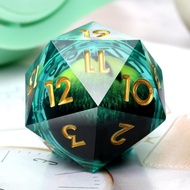 Dungeons and Dragons DND Dice D20, Moving Eyeball Liquid Core Dice Set D&D 33MM Oversized D20 Single