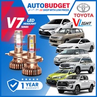 VLight V7 Premium LED Car Headlight TOYOTA Vios Camry Altis Estima Innova Yaris Hilux H1 H4 H7 Lampu