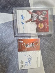 籃球球員卡 hakeem olajuwon panini 簽名+ 球衣布料卡(限定25張) John wall panini 簽名卡(限定50張)
