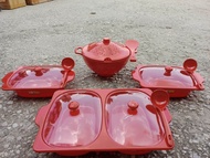 SET PRASMANAN MELAMIN GOLDEN DRAGON/WADAH SAJI MELAMIN/TEMPAT LAUK