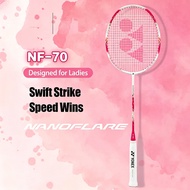 ASTROX 70 Pink Badminton Racket Carbon Single 4U 26-30Lbs 83g With Free Bag All-around Racket