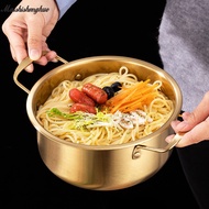 MSSH Small pot household stainless steel ear soup pot instant noodles Lamian Noodles pot