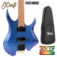 Jcraft Aeon Headless Electric Guitar Fixed Bridge Stainless HEF-3