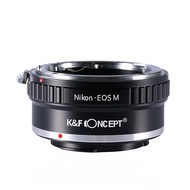 K&amp;F Concept Camera Adapter For Nikon F Lenses To Canon EOS M M2 M3 M5 M6 M10 M100 Camera Mount Adapters Ring DSRL Accessories