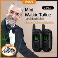 2 Unit Ht Walkie Talkie Ksun V9/Uhf Walky Talky Two Way Radio/Led
