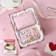 Gift Set includes mini women's wallet and mirror, with box, meaningful gift for birthday, October 20