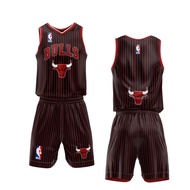 Hot BASKETBALL JERSEY NBA CHICAGO BULLS FULLPRINT ONE SET