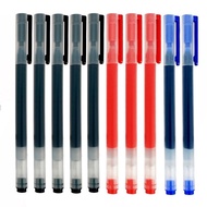10pcs/Set 0.5mm Large Capacity Gel Pen Black/Blue/Red Ink Color Smooth Pens Student Writing School S