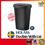 New HOLASS Bin With Lid 8l Flip Top Dustbin Waste Rubbish Bin IKEA Trash Bin Office Kitchen Tong Sam