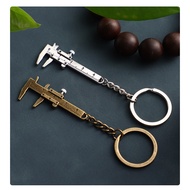 New Mini Vernier Caliper Keychain Zinc Alloy Keychain/Chain Tool Pendant Portable Measuring Tool