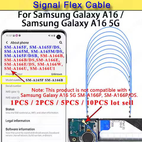 Signal Antenna FRC Ribbon Flex Cable For Samsung Galaxy A16 A165F A166B Cell Phone Replacement Repai