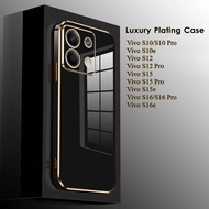 Luxury Plating Phone Case For vivo S10 S10e S12 S15 S15e S16 S16e Pro Silicone Cover Case