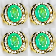 Colombian Emerald Gemstone Ring Catam Lab Created Guarantee Up Ds High Quality