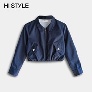 HI STYLE - Women Long Sleeve Reversible Jacket - Blue - FVH510625 / Jaket Lengan Panjang Perempuan -