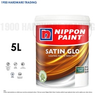 5 Liter NIPPON Satin Glo Wall Paint Interior Indoor Wall Paint