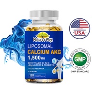 Liposomal Calcium AKG High Absorption Supplement Supports Bone Strength Energy and Overall Wellness