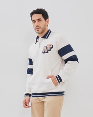 ARNOLD PALMER SWEATSHIRT TOWEL EMBROIDERY VARSITY CREAM PRIA - P-EBBI19-P1