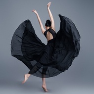 TOP★Váy Dài Luyện Tập Múa 720 Độ Phong Cách Trung Quốc Dân Tộc Váy Voan Vạt Rộng Người Lớn Trang Phụ