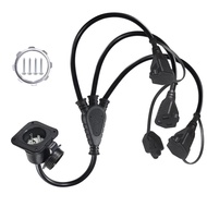 NEMA5-15P15A RV Outdoor Socket One Outlet3Socket Extension Cord US Standard Power Cord E8E1