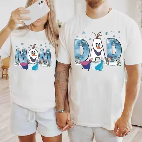 Personalized Frozen Shirts for Mom and Dad The Best Gift for Mom and Dad. Olaf Anna, Elsa, Frozen Fa