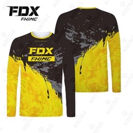 2025FDX Speed Down Off-Road Men's Long T-Shirt Motorcycle Jersey DH Mountain Bike Cycling Jersey 11.