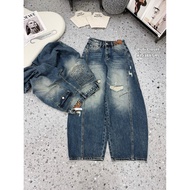 ️Rubi GZ 7a389 Ripped Pants NEWSPAPER TAG S