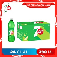 THÙNG 24 CHAI NƯỚC NGỌT HƯƠNG CHANH 7UP 390ML